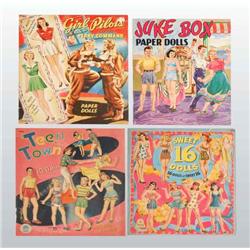 Lot of 4: Paper Doll Books.