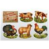 Lot of "Farmyard Friends" Paper Toys.