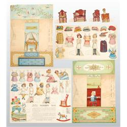 Lot of "Maples Sisters" Paper Dolls.