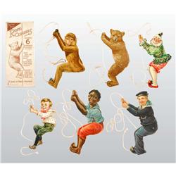 Lot of Tuck "Rope Climbers" Toys.