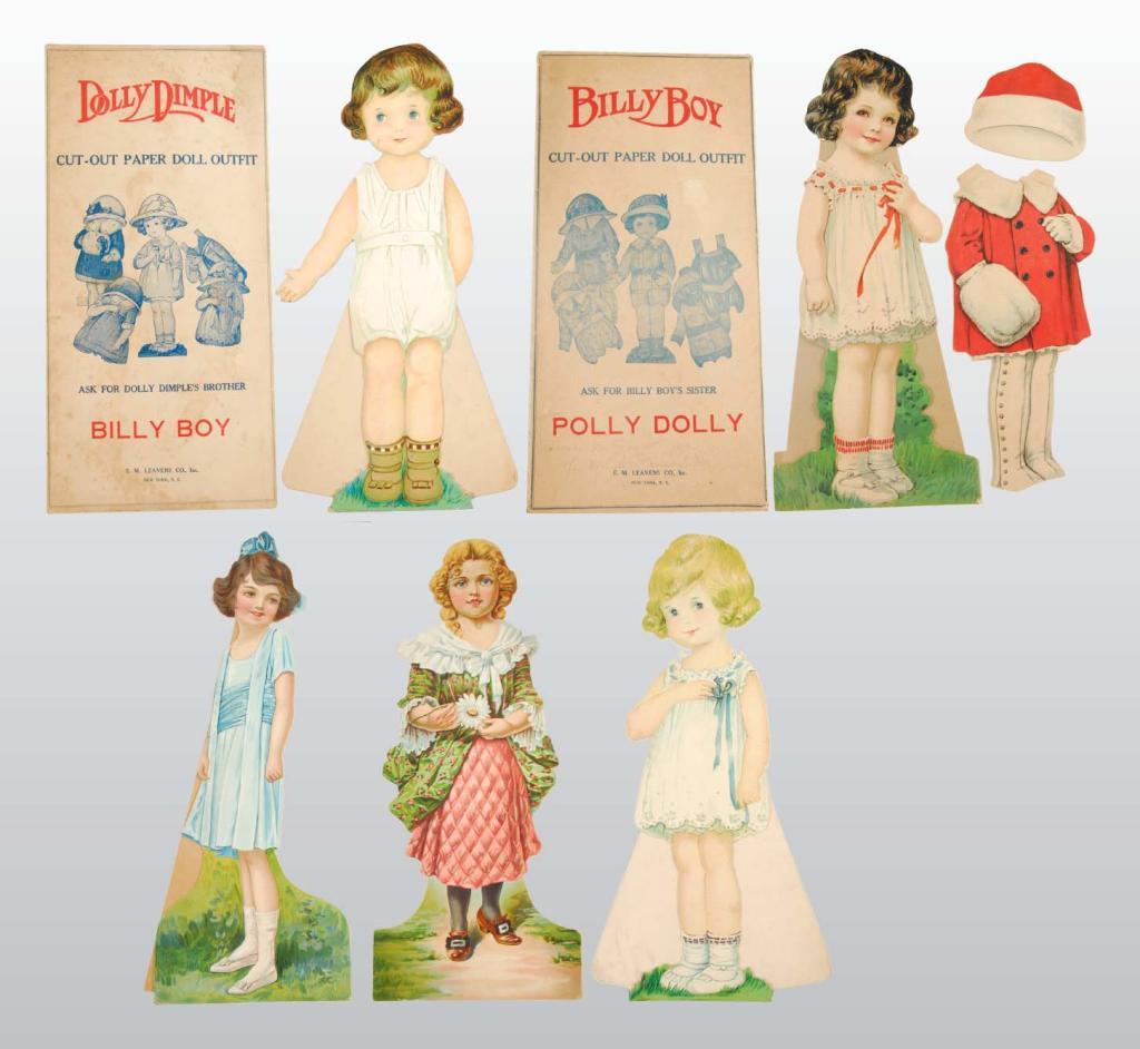 Lot of Large Paper Dolls.