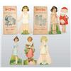 Image 1 : Lot of Large Paper Dolls.