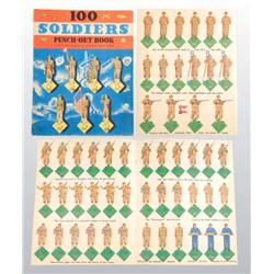 Lot of “100 Soldiers” Paper Toy Book.