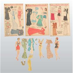 Lot of "Jane Arden" Paper Dolls.