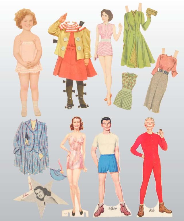 celebrity paper dolls