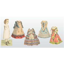 Lot of McLoughlin Paper Dolls.