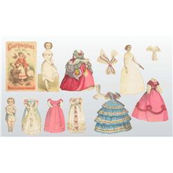 Lot of 3: McLoughlin Paper Dolls.