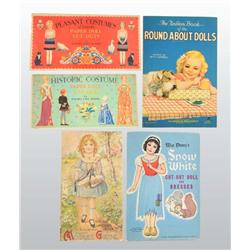 Lot of Paper Uncut Paper Dolls.
