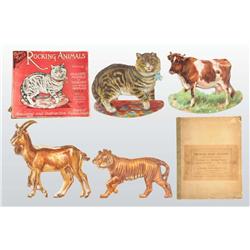 Lot of 4: Tuck Paper Toys.