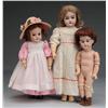 Image 1 : Lot of 3: German Bisque Head Child Dolls.