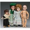 Image 1 : Lot of 4: Small Bisque Head Child Dolls.