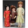 Image 1 : Lot of 3: German Bisque Head Child Dolls.