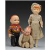 Image 1 : Lot of 3: Miscellaneous Composition Head Dolls.