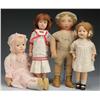 Image 1 : Lot of 4: Assorted American Dolls.