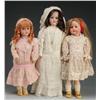 Image 1 : Lot of 3: German Bisque Head Child Dolls.