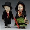Image 1 : Pair of French Composition Character Dolls.