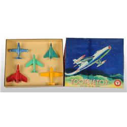 Cast Metal Tootsie Toy Airplane Set.