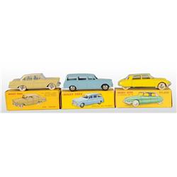 Lot of 3: Dinky Toys Die-Cast Automobiles.