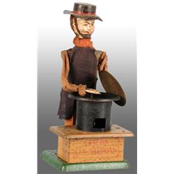 French Martin Hand-Painted Chestnut Vendor Toy.