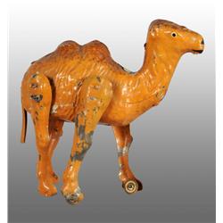 Tin Hand-Painted Camel Wind-Up Toy.