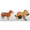 Image 1 : Lot of 2: Tin Hand-Painted Dog Toys.