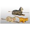 Image 1 : Lot of 3: Tin Hand-Painted Cat Toys.