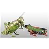 Image 1 : Lot of 2: Tin Grasshopper & Cricket Wind-Up Toys.
