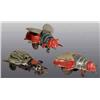 Image 1 : Lot of 3: Tin Hand-Painted & Litho Fly Toys.