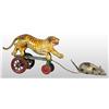 Image 1 : Tin Cat & Mouse Platform Wind-Up Toy.