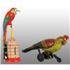 Image 1 : Lot of 2: Tin Litho Parrot Wind-Up Toys.