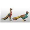 Image 1 : Lot of 2: Tin Litho Pheasant Wind-Up Toys.