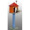 Image 1 : Tin Litho Pigeon & Birdhouse Wind-Up Toy.