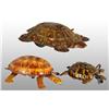 Image 1 : Lot of 3: Tin Litho Turtle Wind-Up Toys.