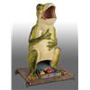Image 1 : Papier Mache Amusement Frog Ball Toss Game.