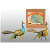 Image 1 : Lot of 2: Tin Peacock Wind-Up Toys.
