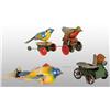 Image 1 : Lot of 4: Tin Bird Wind-Up Toys.