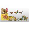Image 1 : Lot of 7: Turkey, Peacock, & Pheasant Wind-Up Toys