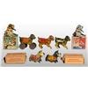 Image 1 : Lot of 7: Tin Litho Dog Wind-Up Toys.