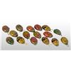 Image 1 : Lot of 16: Tin Animate Beetle Push Toys.