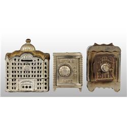 Lot of 3: Cast Iron Still Banks.