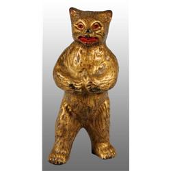 Cast Iron Bear on Hind Legs Still Bank.