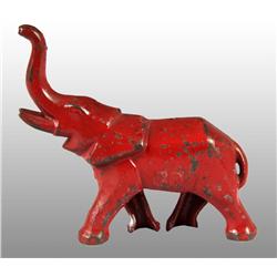 Cast Iron Art Deco Elephant Still Bank.