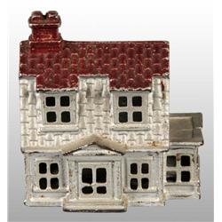 Cast Iron House Cottage Still Bank.