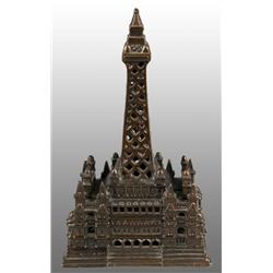 Cast Iron Black Pool Tower Still Bank.