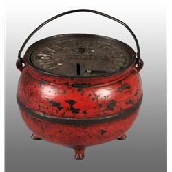 Cast Iron Pot Registering Bank.