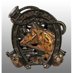 Cast Iron Tally-Ho Still Bank.