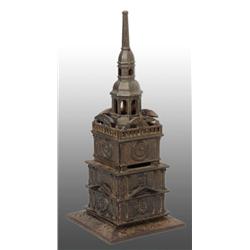 Cast Iron Independence Hall Tower Still Bank.