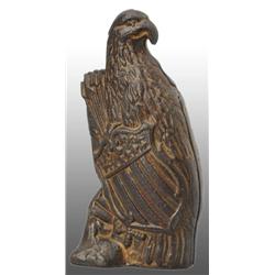 Cast Iron Old Abe with Shield Still Bank.