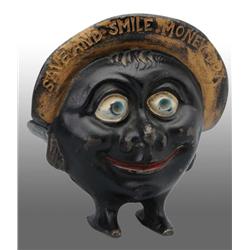 Cast Iron Save & Smile Still Bank.