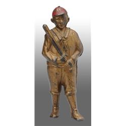 Cast Iron Baseball Player Still Bank.